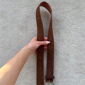 Brown Suede Belt